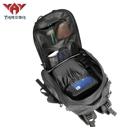 45L camouflage tactical backpack with multiple compartments for mountain climbing gear