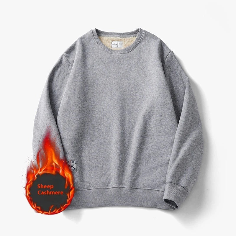 Cozy fleece pullover sweatshirt for men in a variety of classic colors