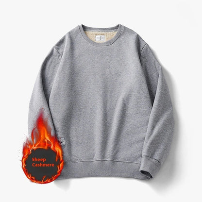 Cozy fleece pullover sweatshirt for men in a variety of classic colors