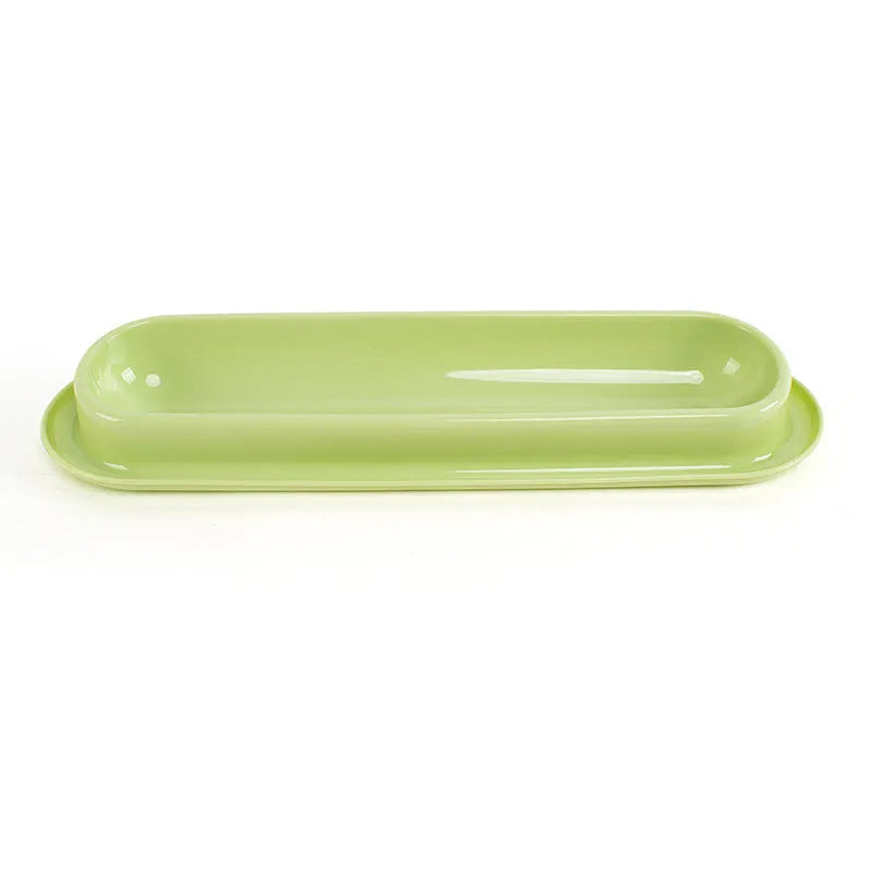 Leakproof pet food and water bowls in green, pink, and yellow colours for dogs and cats