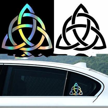 Funny automobile sticker with waterproof adhesive in black, white or laser colour options