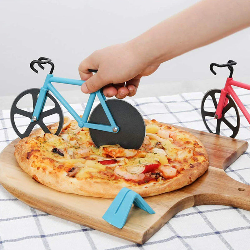 Sleek Bicycle-Inspired Pizza Cutter: A Stylish Kitchen Companion