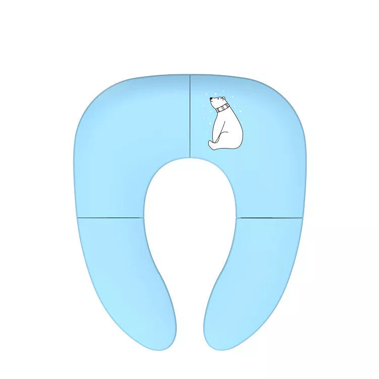 Foldable Baby Travel Potty Seat in pink, yellow, and blue, lightweight and portable for toddlers