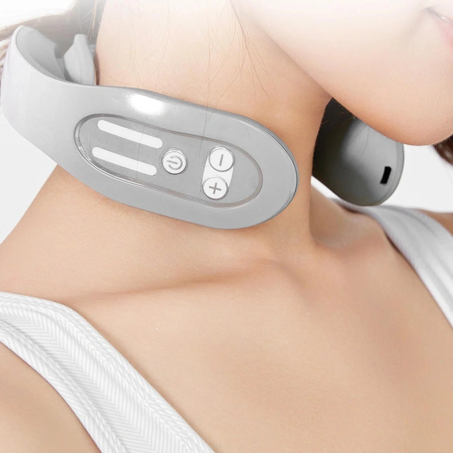 EMS Neck Acupoints Lymphvity Massager with heat function in space grey and gradient colours