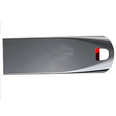 Black rotating plastic USB flash drive showing front and side view