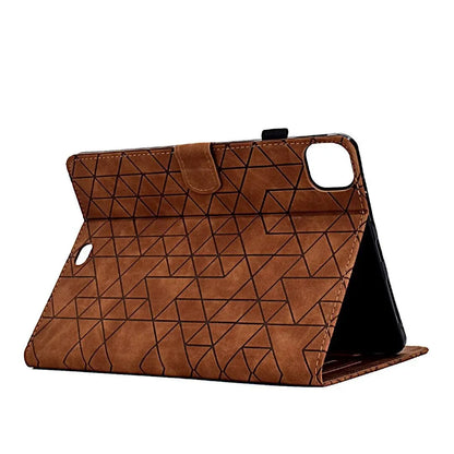 Diamond frosted leather tablet case with card holder for iPad Pro 11, shown in green