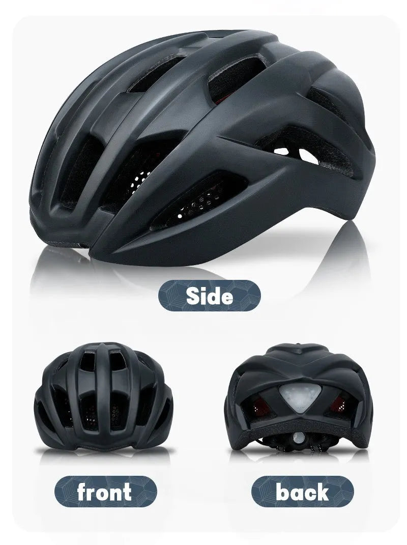 Orange cycling helmet with ventilation holes for mountain and road biking