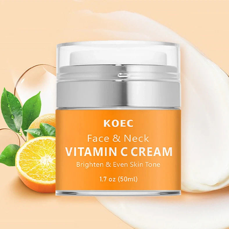 KOEC Retinol Neck Cream 50g container for moisturising and reducing fine lines on neck