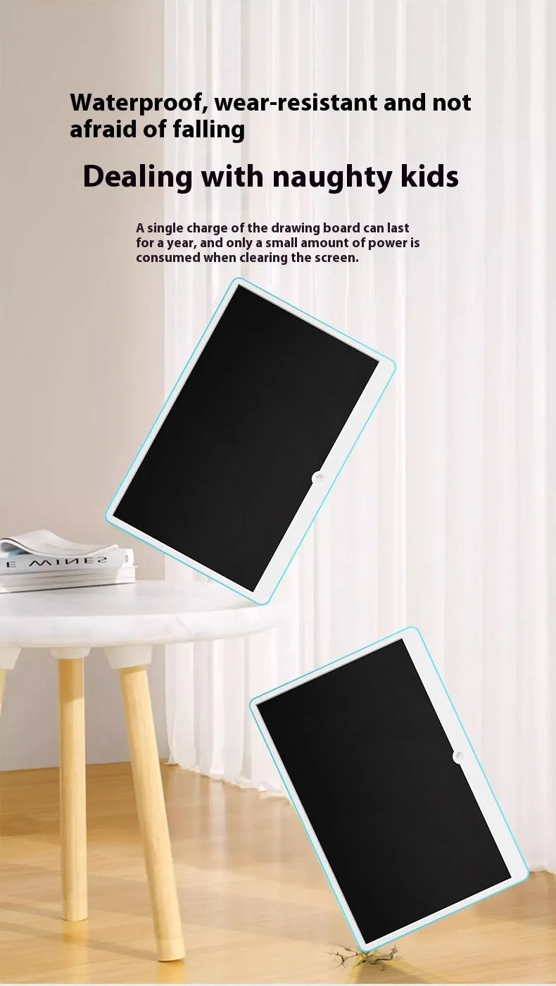 19-inch LCD drawing board for children with pressure-sensitive stylus and rechargeable battery
