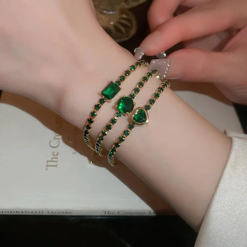 Elegant Zircon Geometric Bracelet for Women in various colours