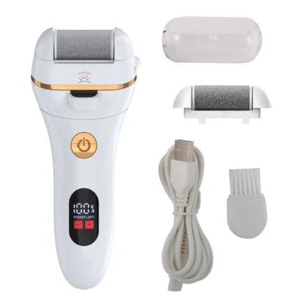 Electric Foot Grinder with dual-speed settings for removing dead skin and calluses