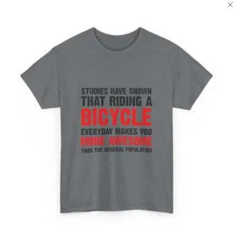 Grey women's cotton short sleeve T-shirt with a printed pattern.
