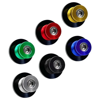 Aluminium alloy frame screw in 6mm, 8mm, and 10mm sizes, shown in blue, red, black, silver, and gold for motorbike parking lift and car trim.