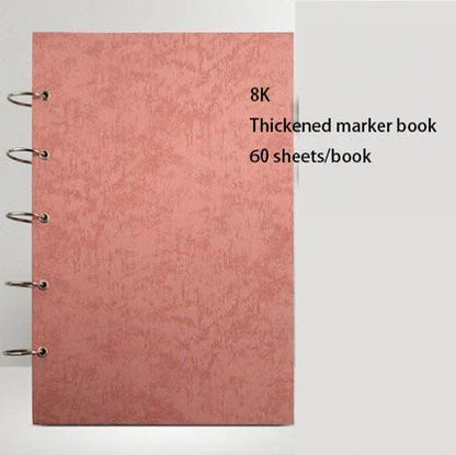 Premium sketchbook with high-quality marker paper in various colours and sizes