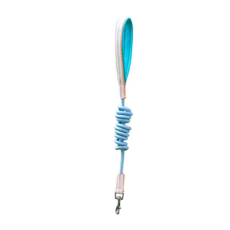 Nylon dog walking chest strap and lead set in Emerald Green with 1.5 metre rope