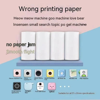 Student pocket wrong questions thermosensitive printing paper rolls in 57x30mm size