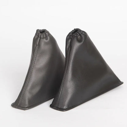 Black leather shift lever dust cover for Toyota Corolla manual transmission