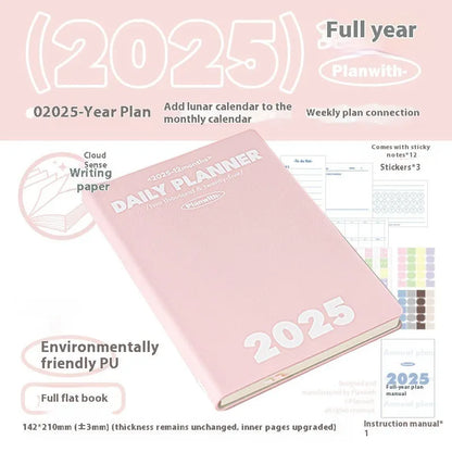 Waterproof postgraduate entrance exam notebook with PU cover in mint green colour showing writing paper interior
