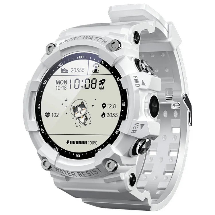 ATTACK 3 IP67 waterproof smartwatch in black with round colour screen on wrist.
