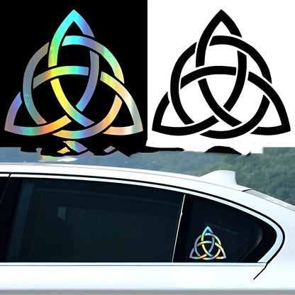 Funny automobile sticker with waterproof adhesive in black, white or laser colour options