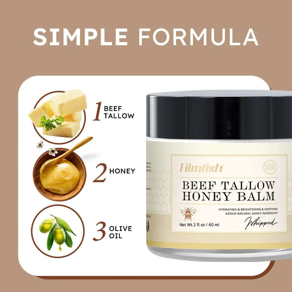 Honey moisturizing body cream in 60ml jar for dry skin care