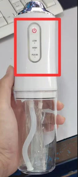 USB Rechargeable Dental Water Flosser with 3 Adjustable Pressure Modes, Large 240ml Tank, and up to 2 Weeks of Battery Life