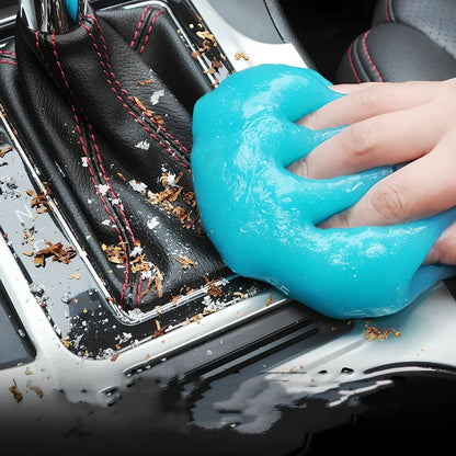 70g bagged and 160g canned soft gel car cleaning tool removing dust from air vents, crystal mud for gaps