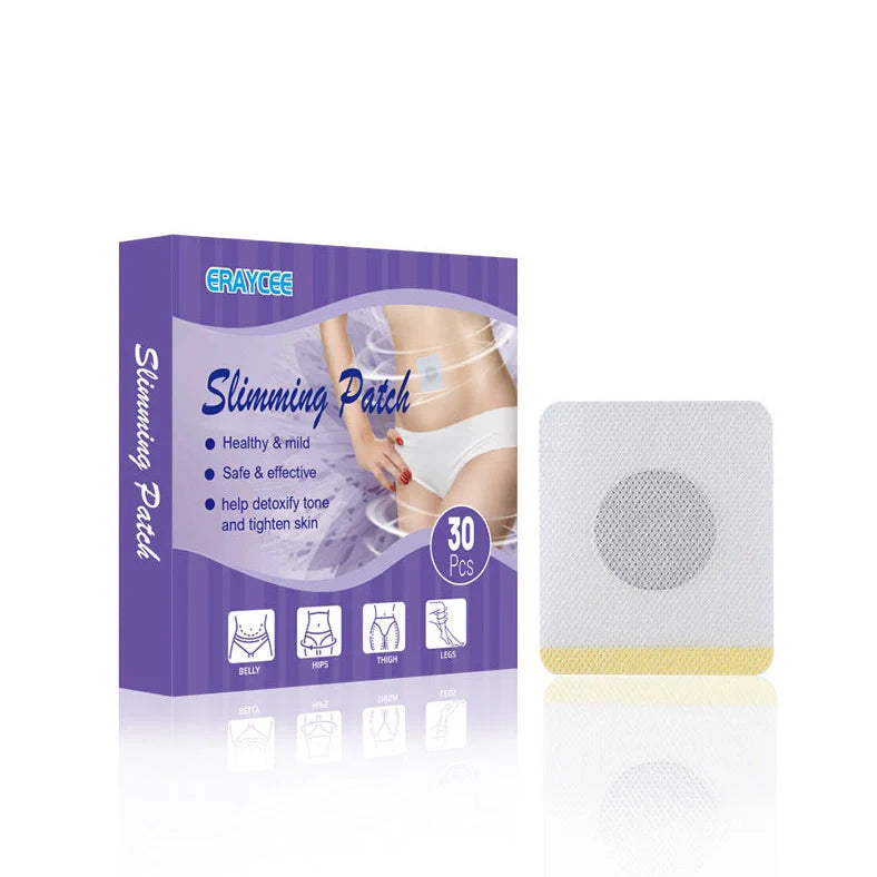 Box of 30 body shaping navel health patches with herbal infusion for abdominal contouring support