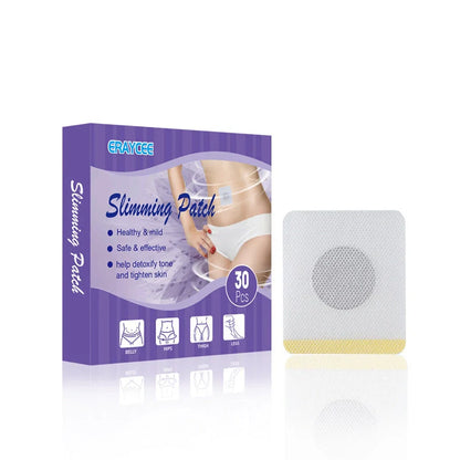 Box of 30 body shaping navel health patches with herbal infusion for abdominal contouring support