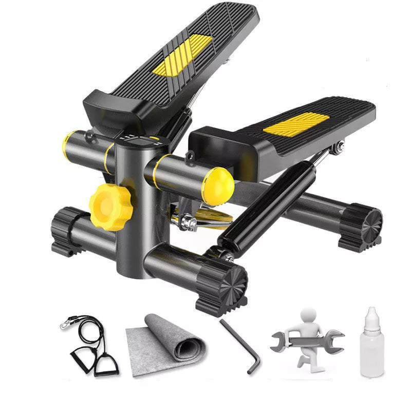 Golden hydraulic mini stepper for home fitness with silent operation