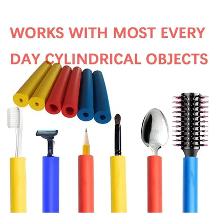 Rubber grip hose sleeves showing 10mm and 18mm inner diameters for utensil handle enhancement