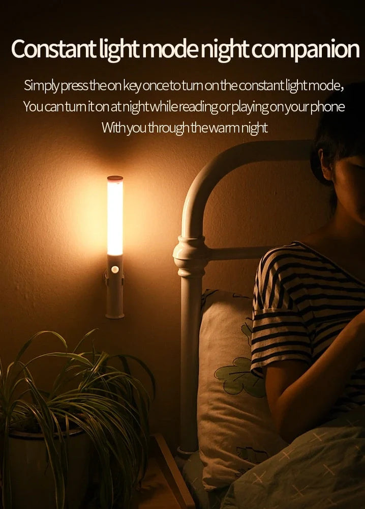 Smart Car Lamp with human body induction technology showing compact 260x35x26mm ABS construction