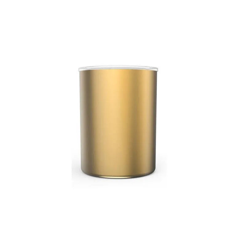 Purple gold and black portable thermoelectric car cooler and warmer for GM vehicles with DC 12V plug.