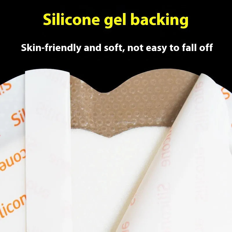 Skin-coloured silicone foam bedsore dressing for pressure injury prevention with neutral soft hardness