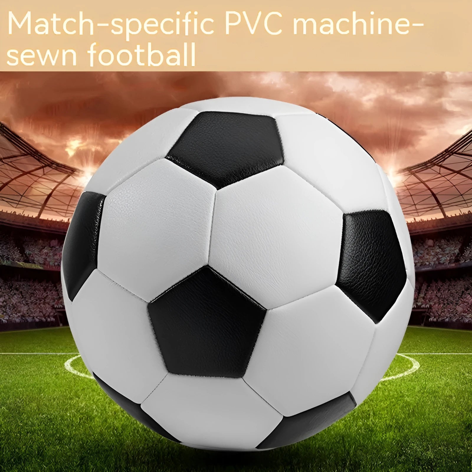 PVC machine-seam training football shown in red whirlwind colour design for size 4.