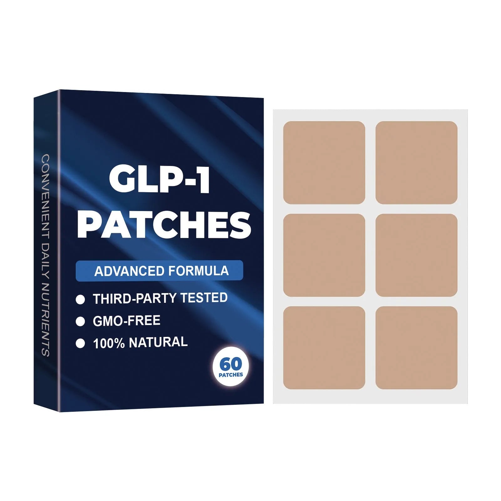 Pack of 60 reusable white sleep aid care patches for men and women