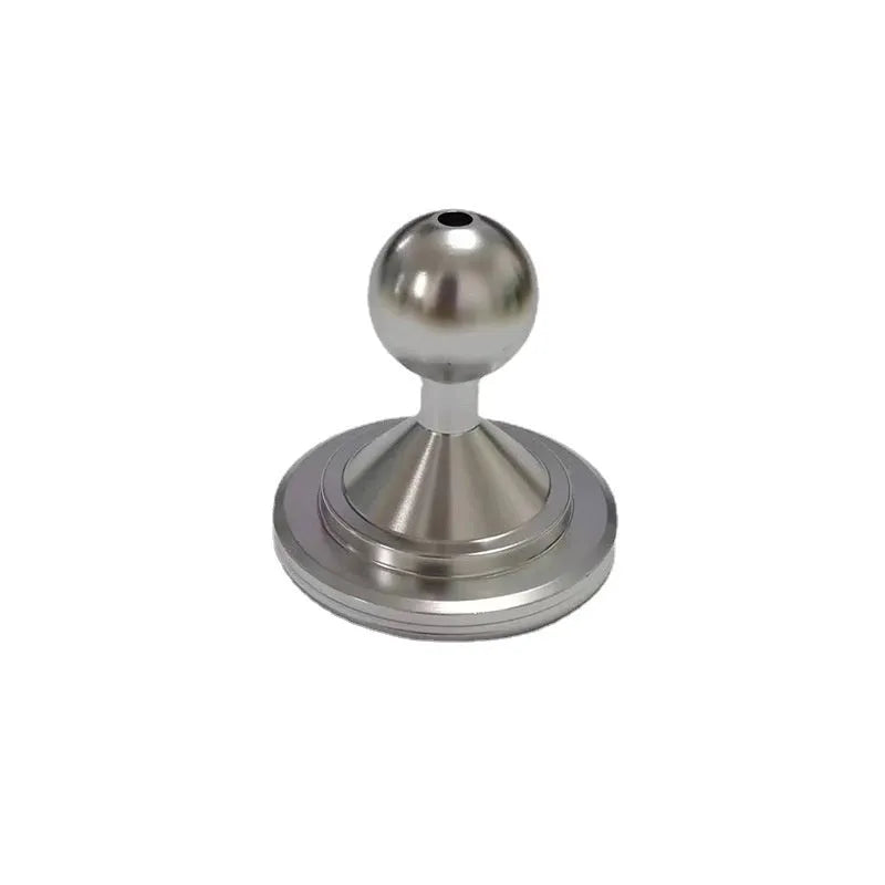 Aluminum alloy universal instrument panel mounting base plate in silver or black finish