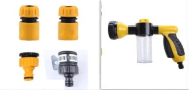 Premium high-pressure water gun with 8-in-1 adjustable nozzle for versatile household and automotive cleaning
