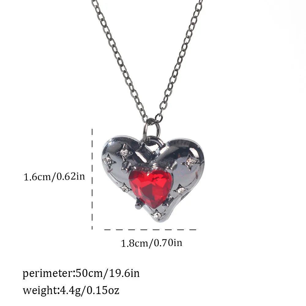 Dark gothic necklace with detailed spider bat pendant on an adjustable metal chain