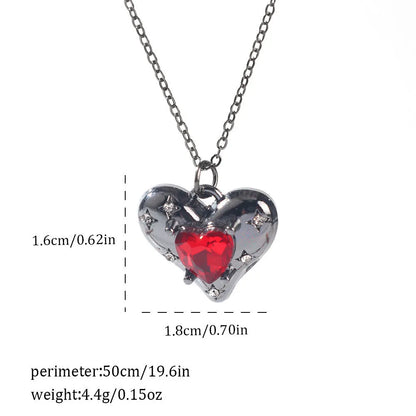 Dark gothic necklace with detailed spider bat pendant on an adjustable metal chain