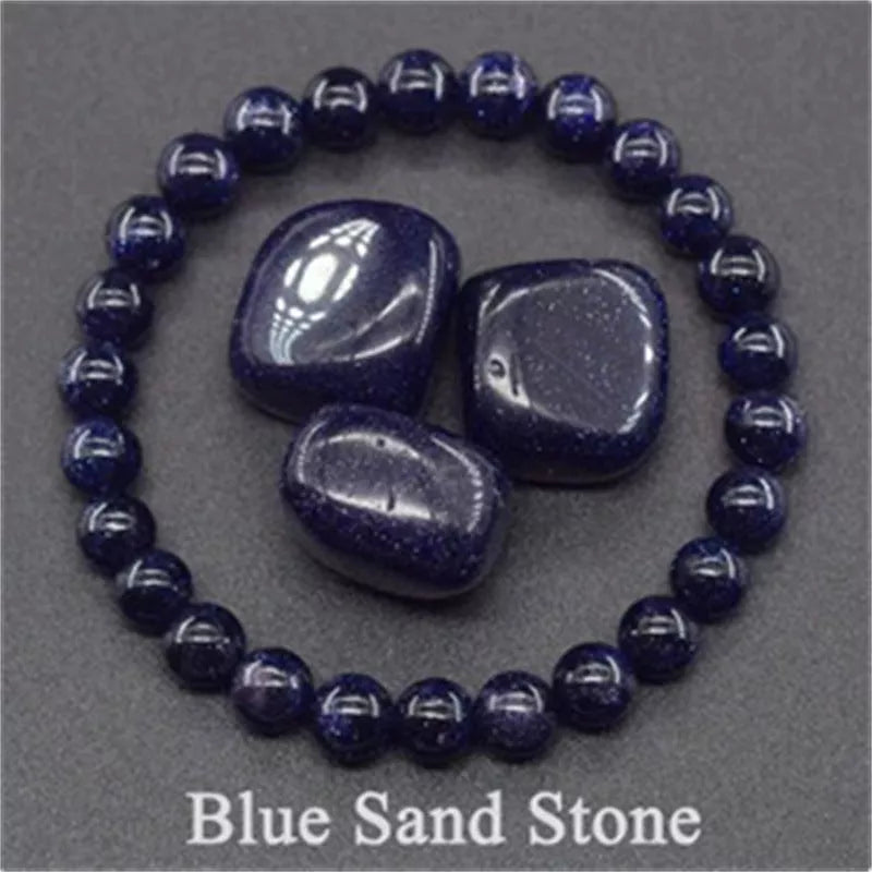 Natural stone tiger eye beaded bracelet for stress relief and yoga