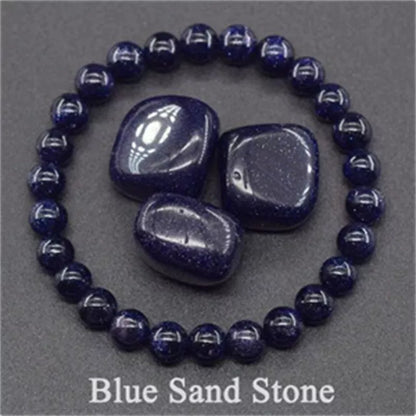 Natural stone tiger eye beaded bracelet for stress relief and yoga