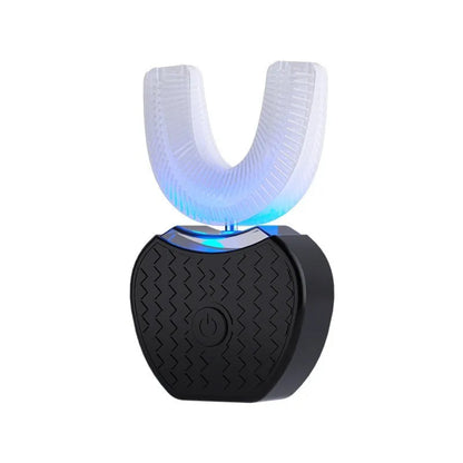 U-shaped rechargeable electric toothbrush in white, black, blue or pink with 3 gears and magnetic suspension motor