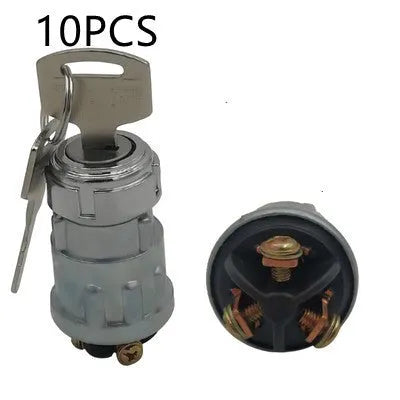 Pure copper car ignition switch with key for trucks and forklifts, JK423 model replacement