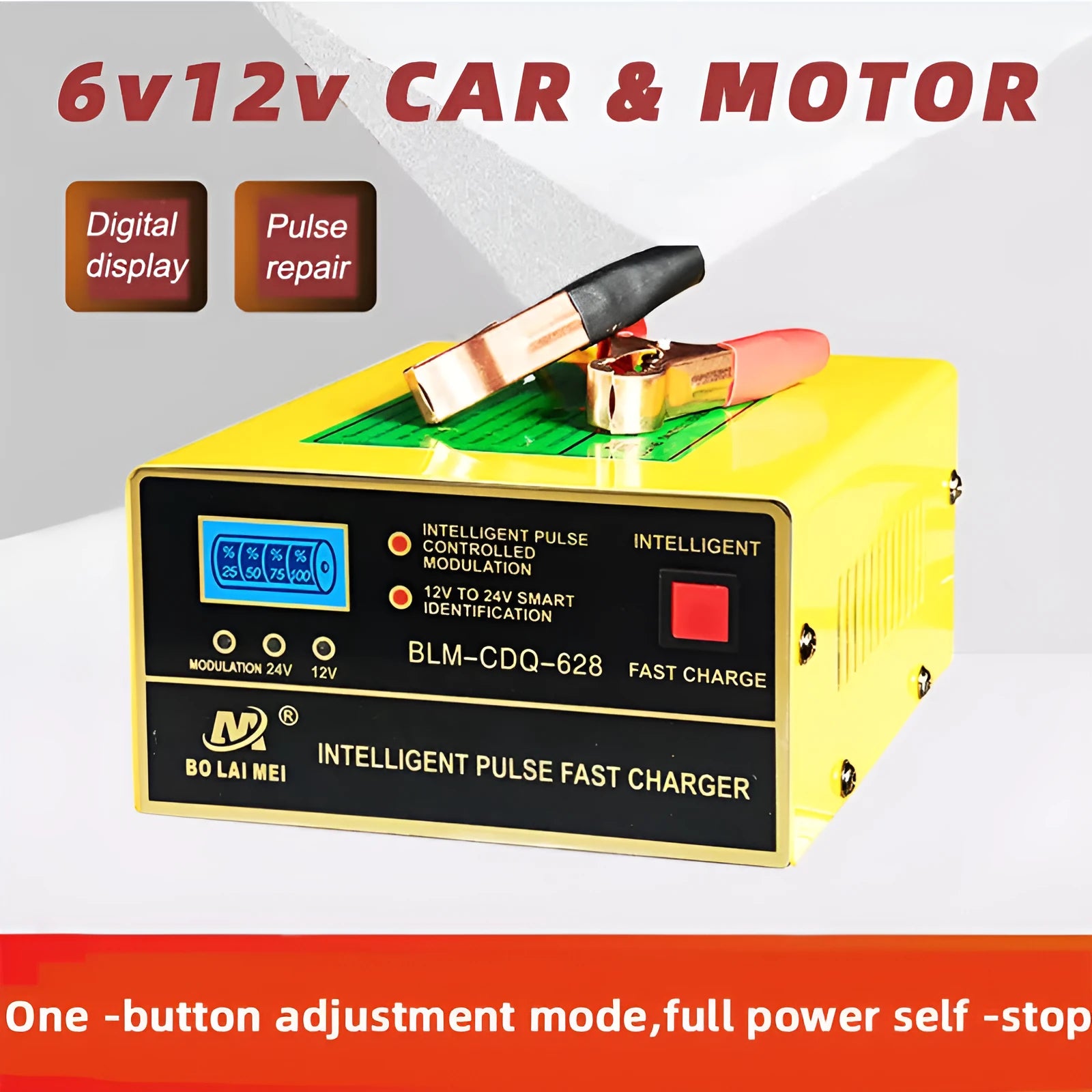 BT 168 model 12 volt 24 volt automobile battery charger with American plug for lead acid batteries