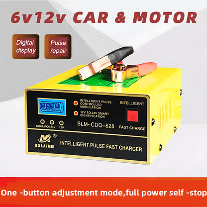 BT 168 model 12 volt 24 volt automobile battery charger with American plug for lead acid batteries