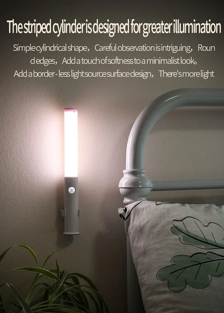 Smart Car Lamp with human body induction technology showing compact 260x35x26mm ABS construction