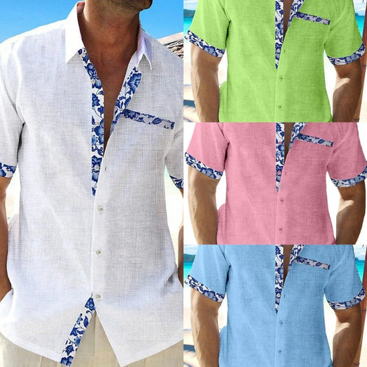 Comfortable, breathable polyester summer shirts in a variety of seaside-inspired colours and relaxed silhouettes