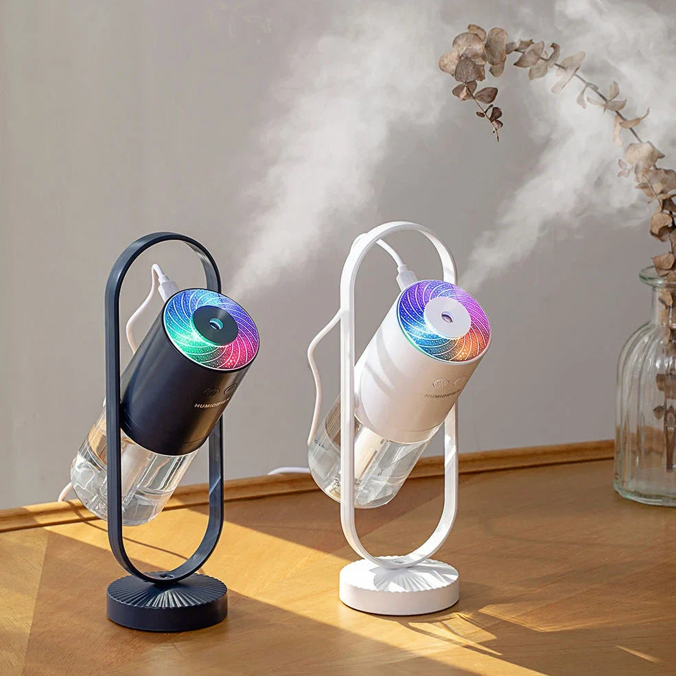 200ml portable humidifier with USB cable in pink, dark blue, sky blue or white colours