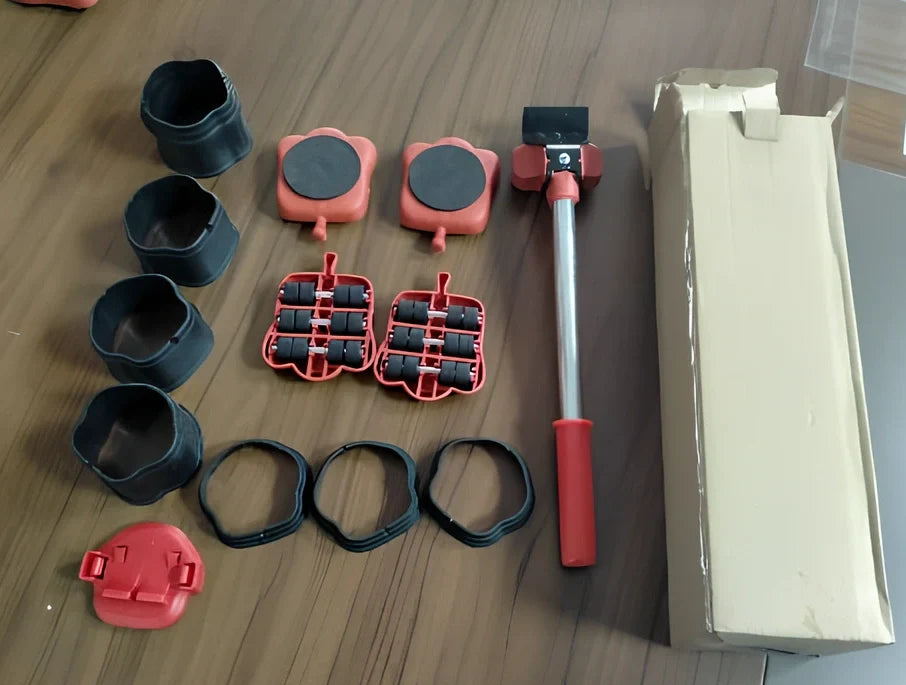 13-piece plastic heavy object mover set, 340mm tools for lifting boxes and furniture securely, 700g weight